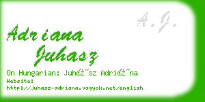 adriana juhasz business card